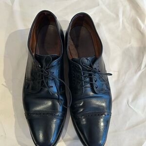 Classic “Clifton” Black Leather Cap Toe Allen Edmonds Men's Dress Shoes